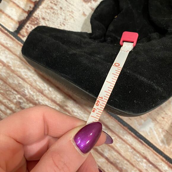 Colin Stuart suede leather black heeled booties - Picture 10 of 10